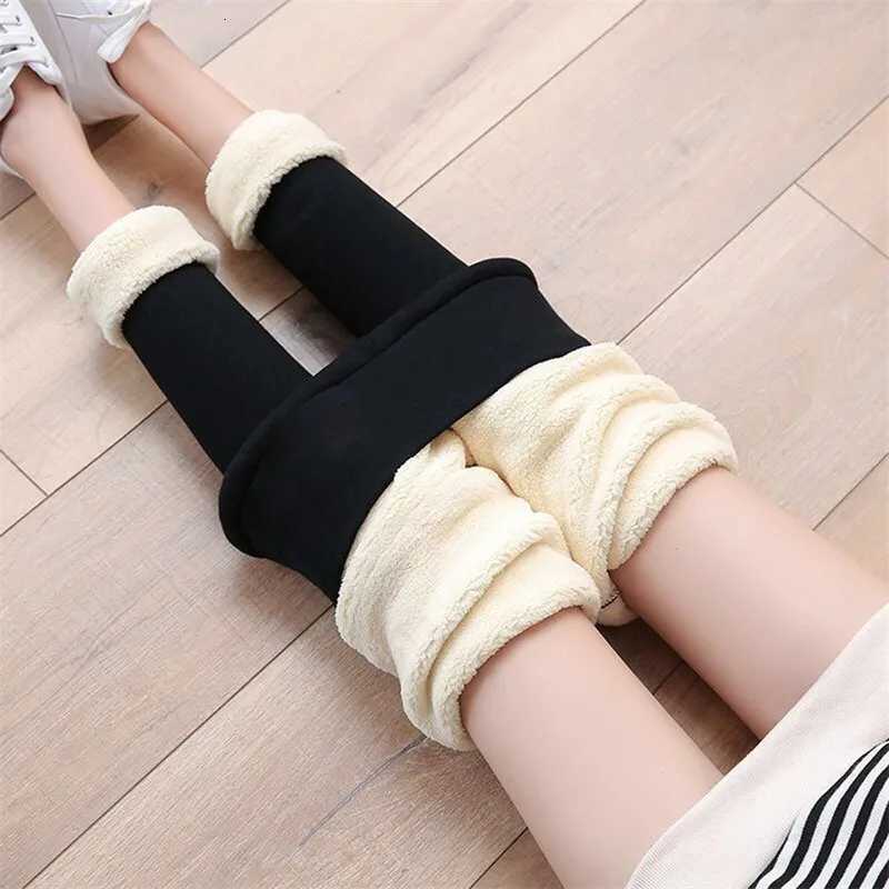 Women Winter Plus Velvet Stretch Leggings High Waist Warm Leggings Women Lamb Cashmere thick Winter LeggingsT251023