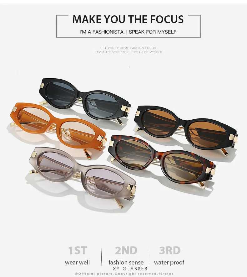 2025 Brand Designer Sunes Wen Cat Eye New Arrival Small Fashion Sun S UV400 Luxury esW251023