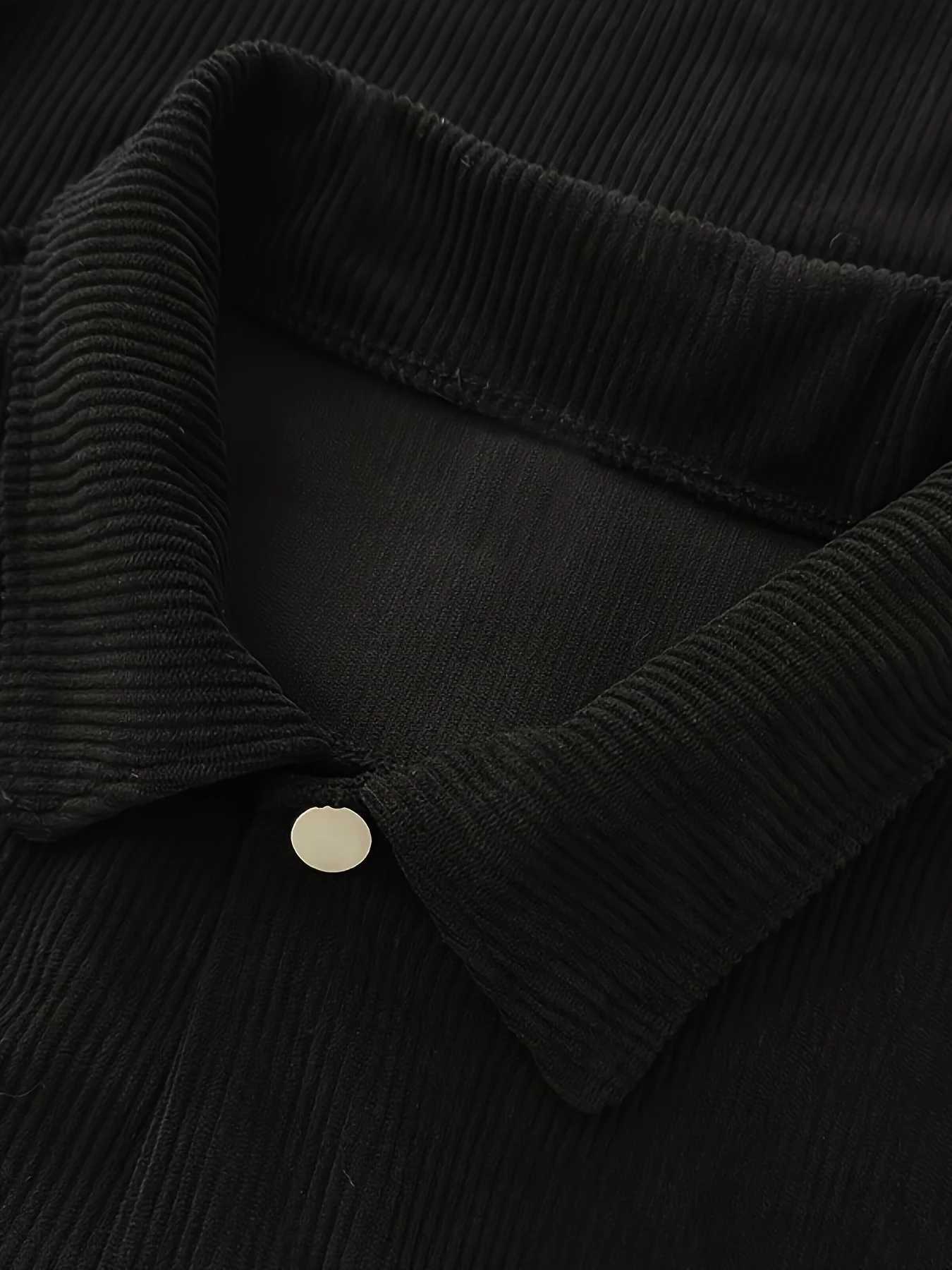 Mens New Corduroy Jacket with Lapel Casual Workwear Cardigan for Autumn and Winter Korean Trend Style W251023