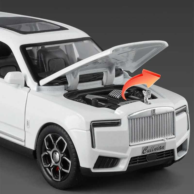 132 Cullinan Luxy SUV Alloy Diecast Metal Model Sound Light Pull Back Childrens Toy Car GiftsT251023