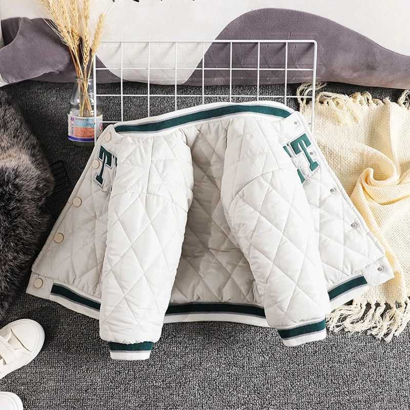 1 2 3 4 5 Years Spring Autumn Girls Baseball Jacket Keep Warm Fashion Long Sleeves Little Princess Coat New Childrens Clothing Y251023