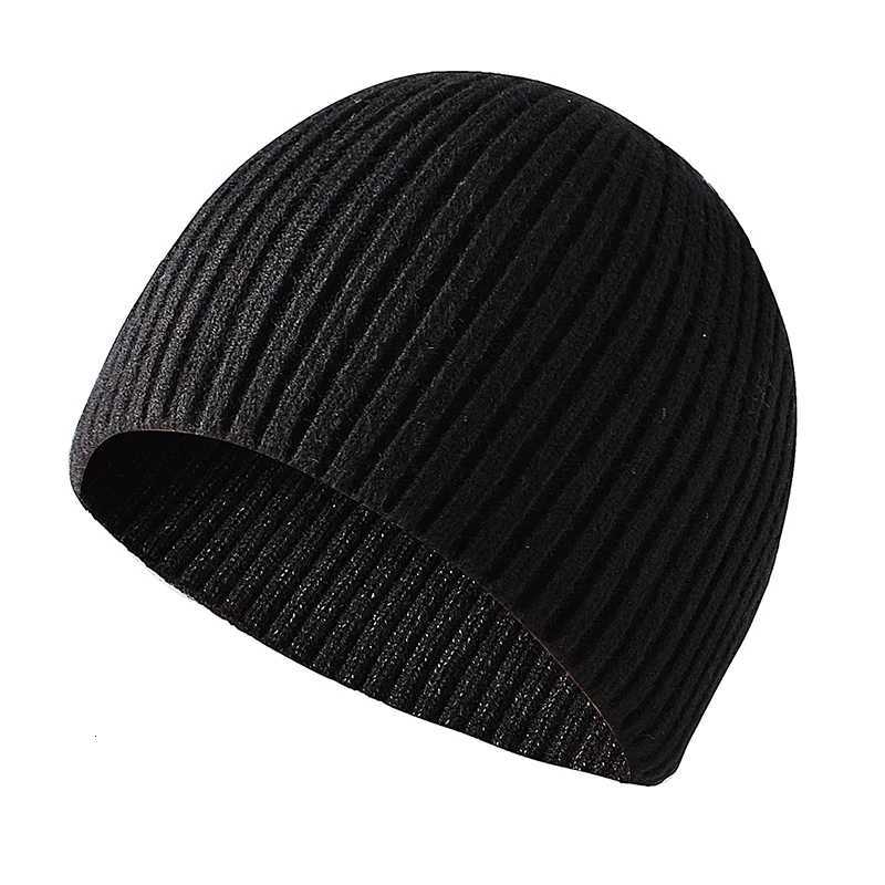 CAMOLAND New Winter Hat Men Solid Color Knitted Beanies Hat Warm Cforab Hat Outdoor Casual Skl Soft Bonnet HatsW251023