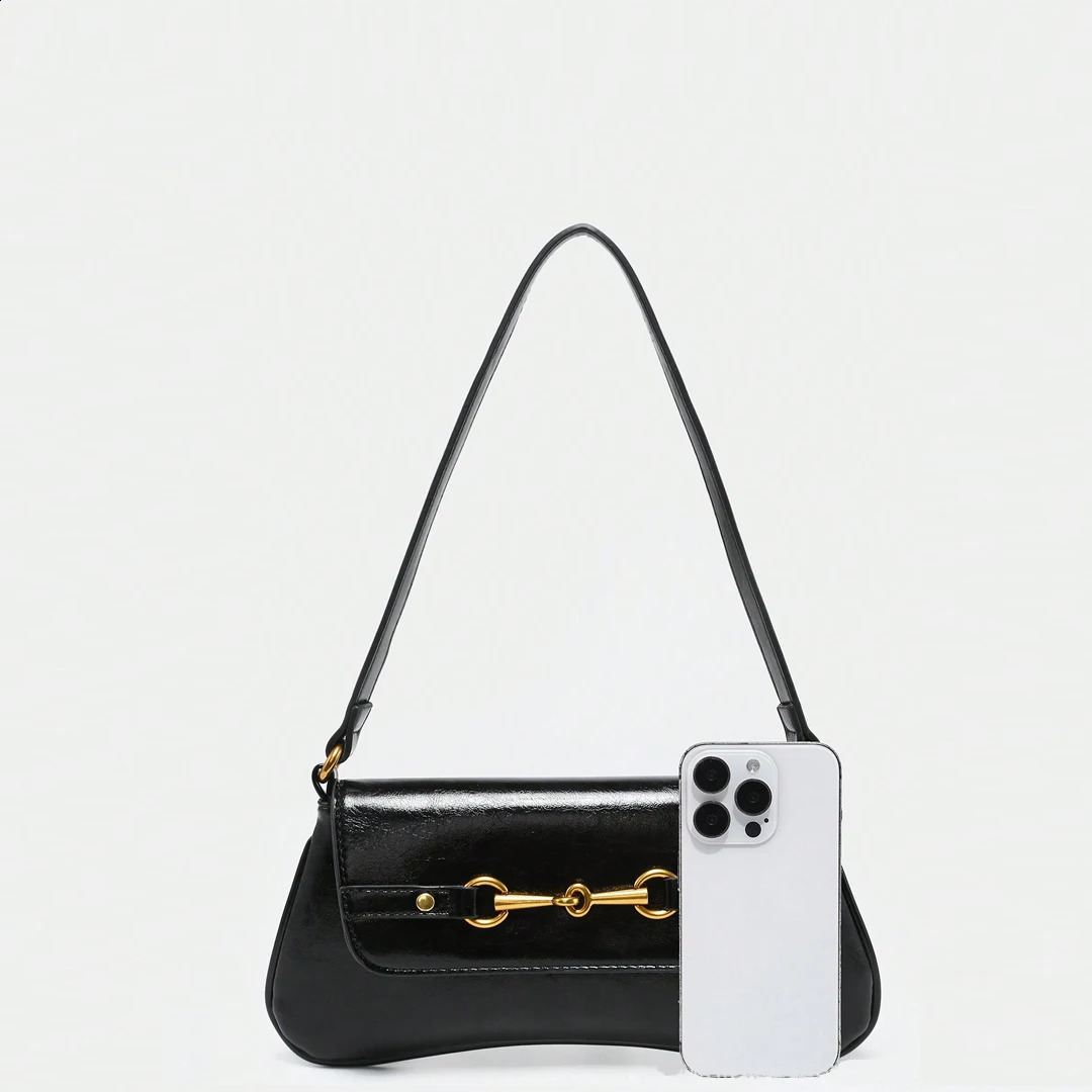Underarm Bag Fashionable and Versatile Solid Color Artistic Stick Elegant Retro Leopard Pattern Shoulder 251014