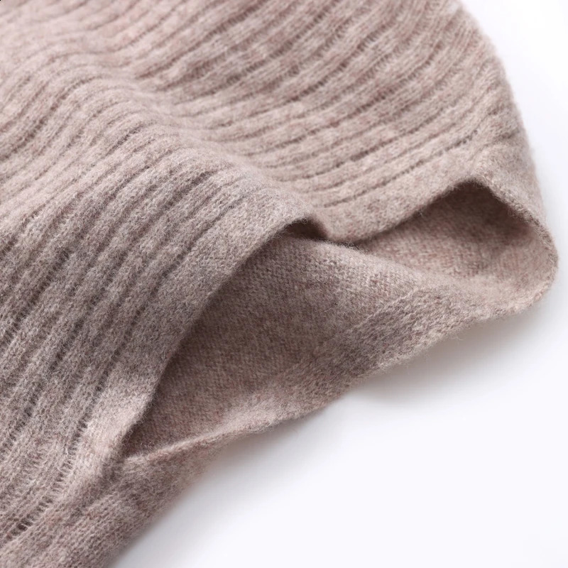 100Wool Knitted Oversize Poncho Loose Shawl Women Soft Warm Cashmere Lightweight Irish Wrap DualUse Vest Scarf Cardigan Cape 251022