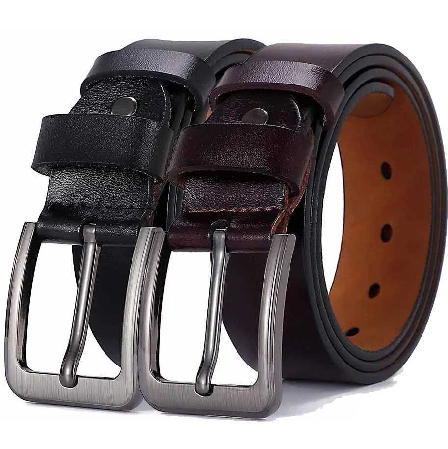 Plus Extra Size 105 110 120 130 140 150 160 170cm Belt for Men Women Genuine Leather Alloy Metal Pin Buckle Waist Betls StrapsXJ251023