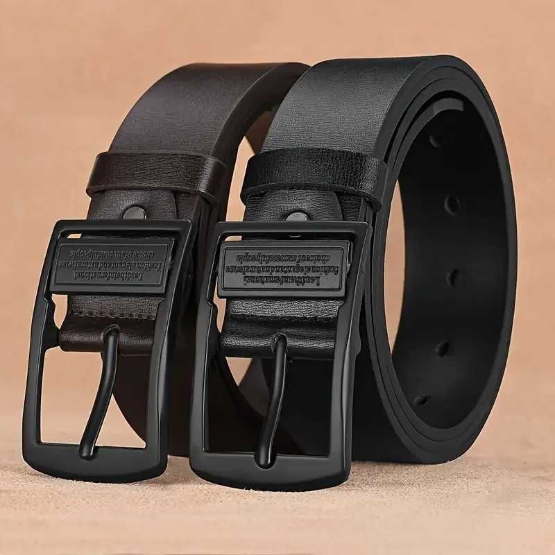 Leather Mens Belt Fashion Metal Alloy Pin Buckle Adult Luxury Brand Jeans Business Casual Waist Male Strap BrandXJ251023