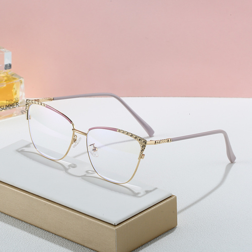 2024 New Fashion Metal with Prescription Glasses Optical Unisex Plain Universal Eyeglass Frame