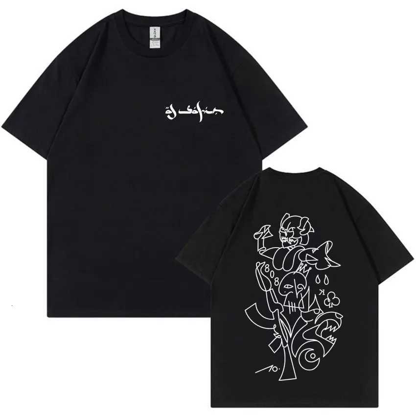 Rapper Al Safir Tour Fashion Graphics Tshrits Mens Oversized Short Sleeve Tide Tshirts Casual T Shirt Unisex Hot Sale StreetwearXJ251023