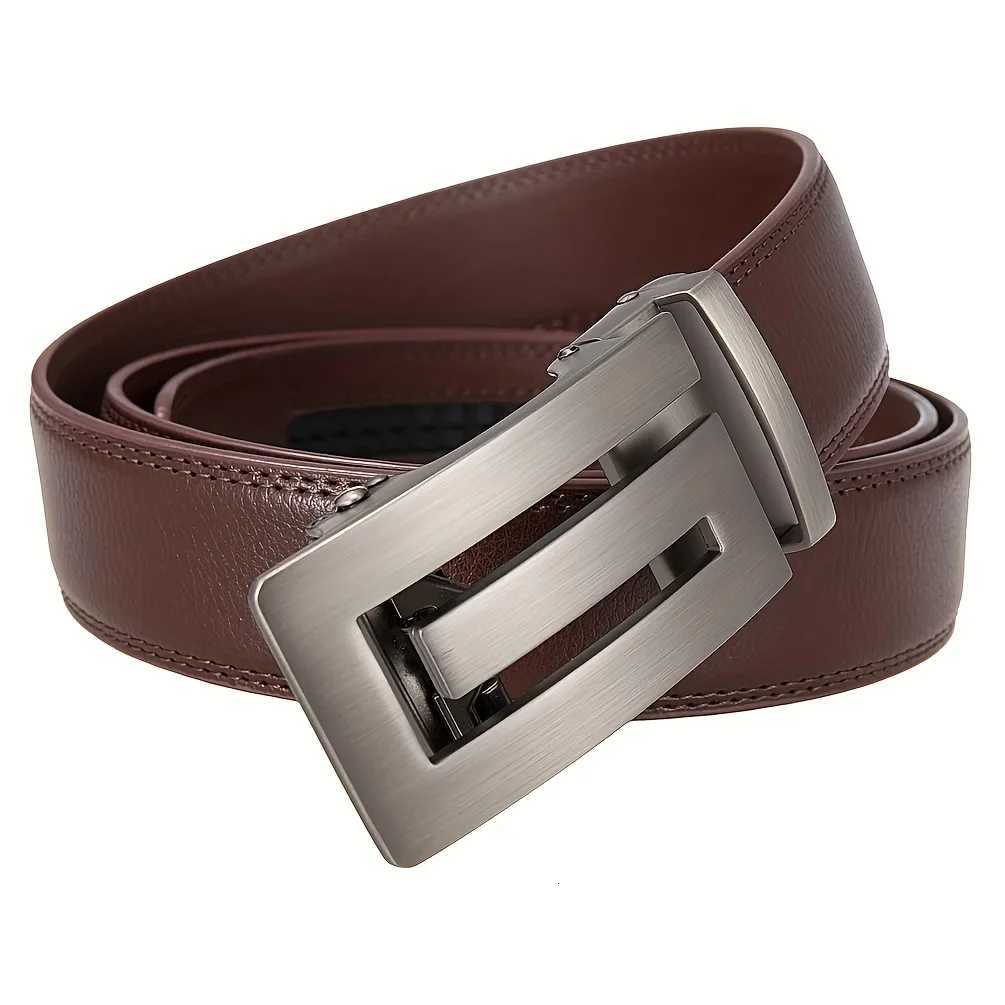 Mens Luxury Designer Belt with Automatic Ratchet Buckle Adjustable Width 35cm Durable Comfortable Fit Belt Plus SizeXJ251023