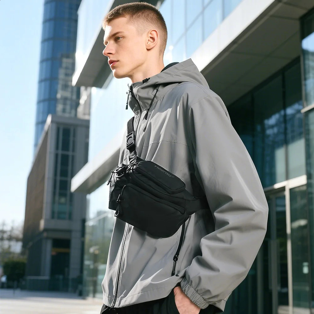 Tigernu Chest Bags Mens Shoulder Bag Fanny Packs For Men Hip Sack Crossbody Bag Men Sling Bag Mens Breasts Tactical Bags Male251023