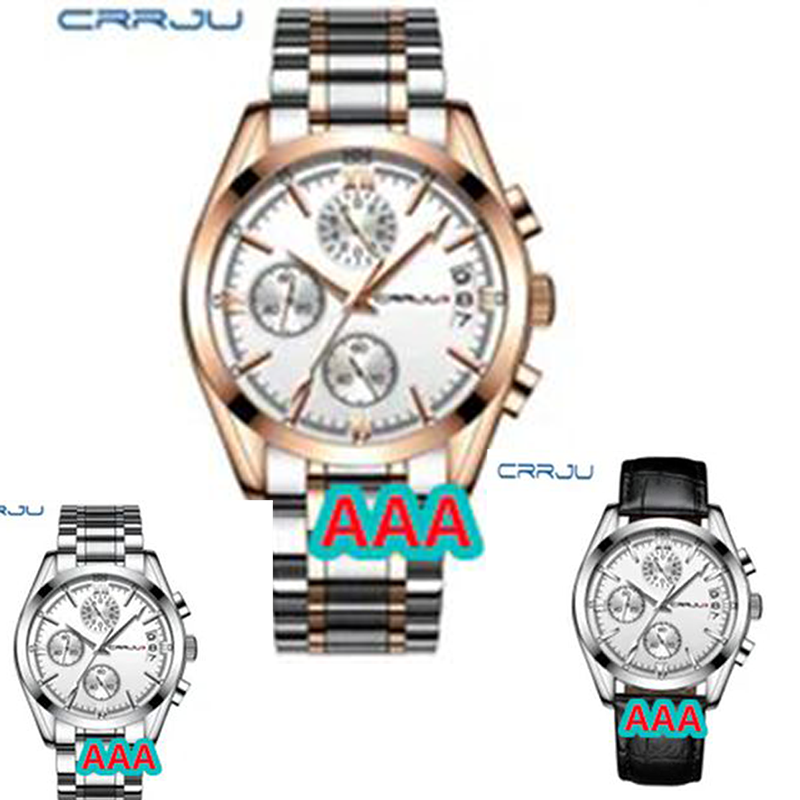 casual Stainless Steel Bracelet for Men: Rugged Waterproof Chronograph