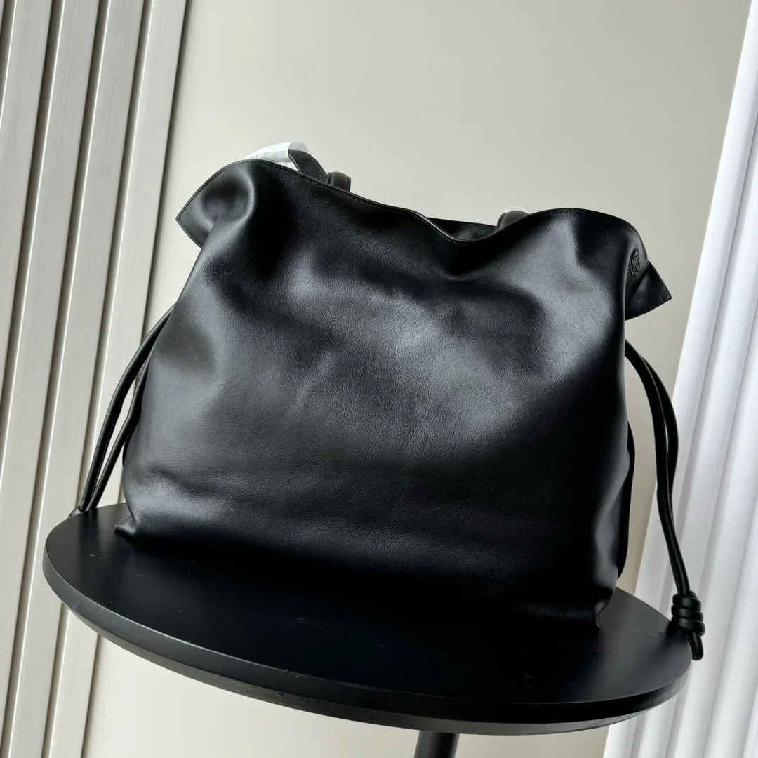 2025 Genuine Leather Bucket Handbag Cowhide Women Solid Color Shoulder Bag Fashion Female Bags 251018