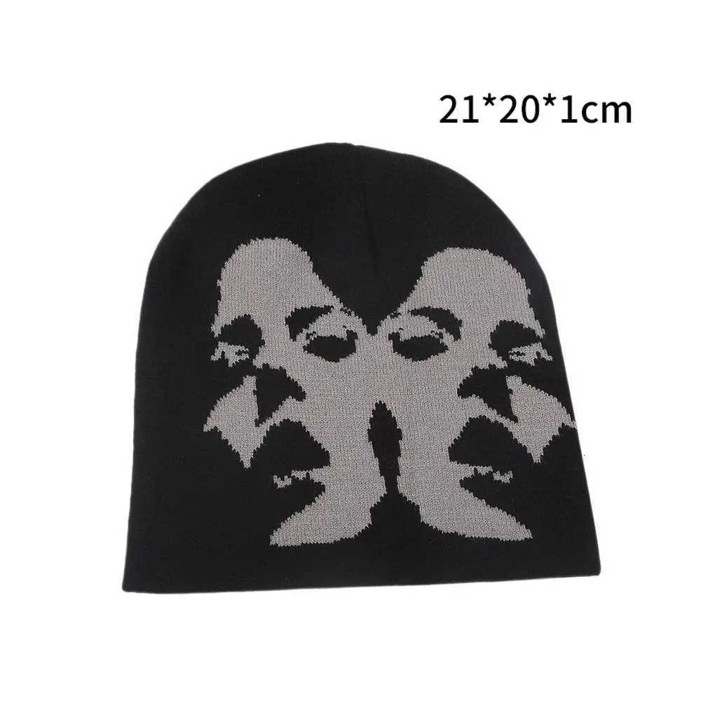 Gift Printing Knitting Cap Hat Y2k Beanies Bonnet Acrylic Couple Warm Hats Keep warm Casual Skullies Men WomenXJ251023