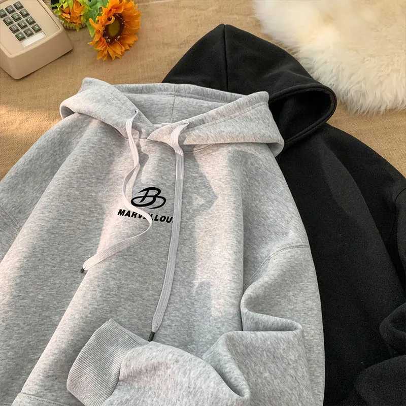 Korean Classic Loose Hooded Sweatshirt Casual Sports Wind Pullover Hoodie Multicolour Sweatshirts Men Women OversizedT251023