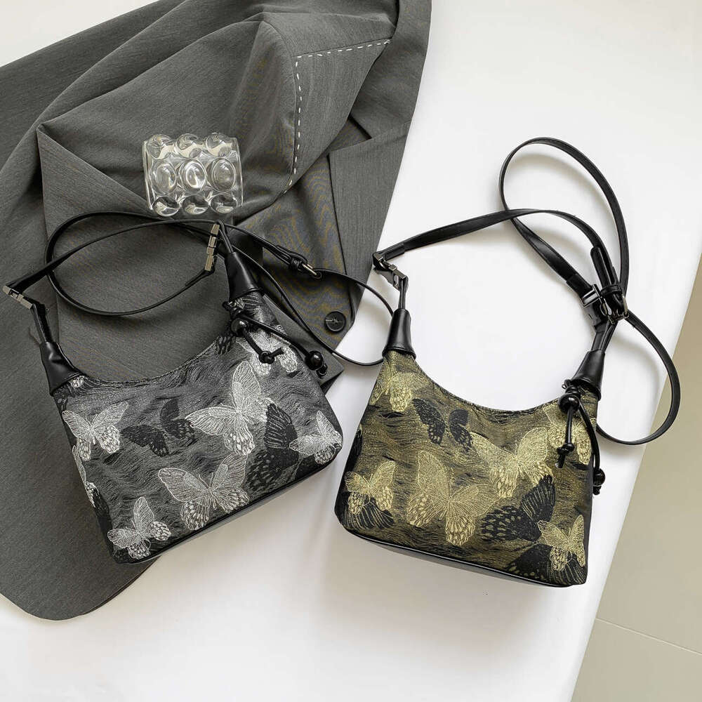 New Gilded Butterfly Nanfeng Chio2nd Portable Lock Buckle Chinese Style Dumpling Single Shoulder Crossbody Bag