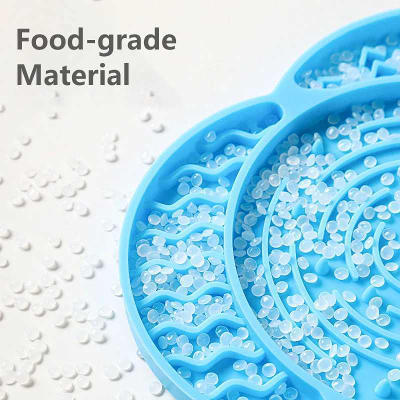 Silicone Slow Feeder Mat for Dogs Cats Dog Feeding Dishes with Suction Cups Antichoking Slow Feeding Pad Pet Supplies Y251023