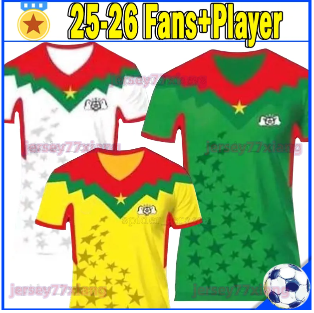 25 26 Burkina Faso national football team Soccer Jerseys 2025 2026 O.DANGO TRAORE T.JOSUE IRIE Fans Player Version Football Shirts TAPSOBA BOUDA KONATE Men Uniforms