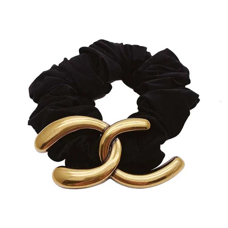 For Wen Hair Accories Hair Ties Bands Cute And Sweet French Large Intestine Circle Ponytail Hair Ring Warm Color Y251023