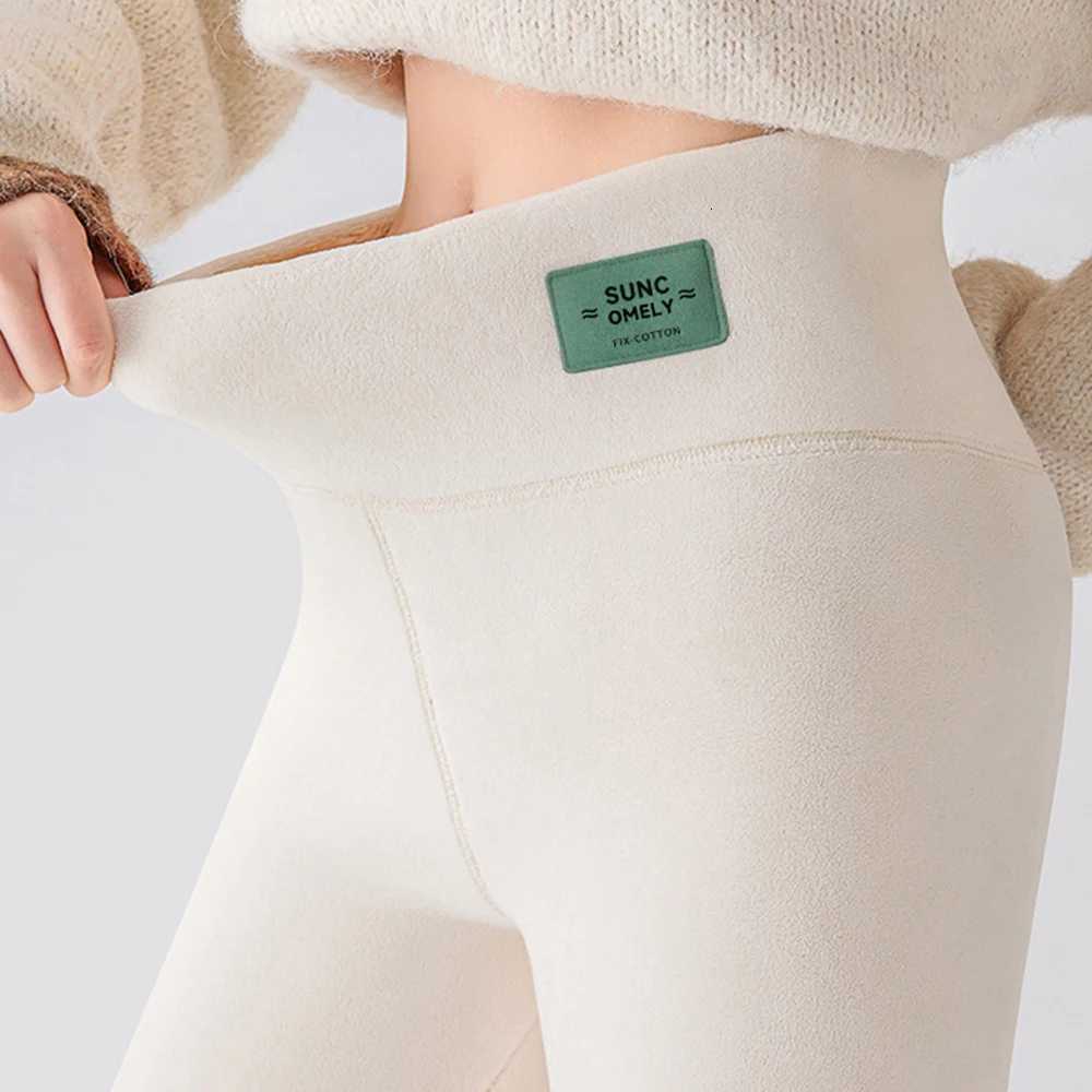 Womens Fleece Lined Leggings Thermal Winter Warm Thick Tights High Waisted Warm Skinny Pants For Cold WeatherT251023