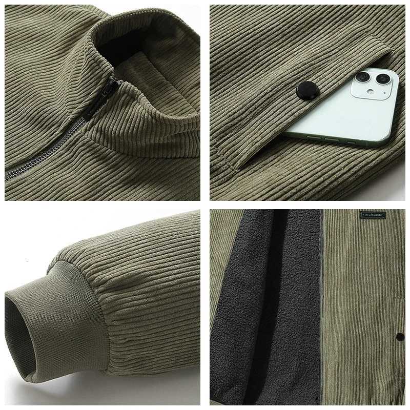 Men Winter Thick Warm Fleece Jacket Men Autumn Winter Fashion Windproof Outdoor Coat Men Autumn Outwear Classic Casual Jacket W251023