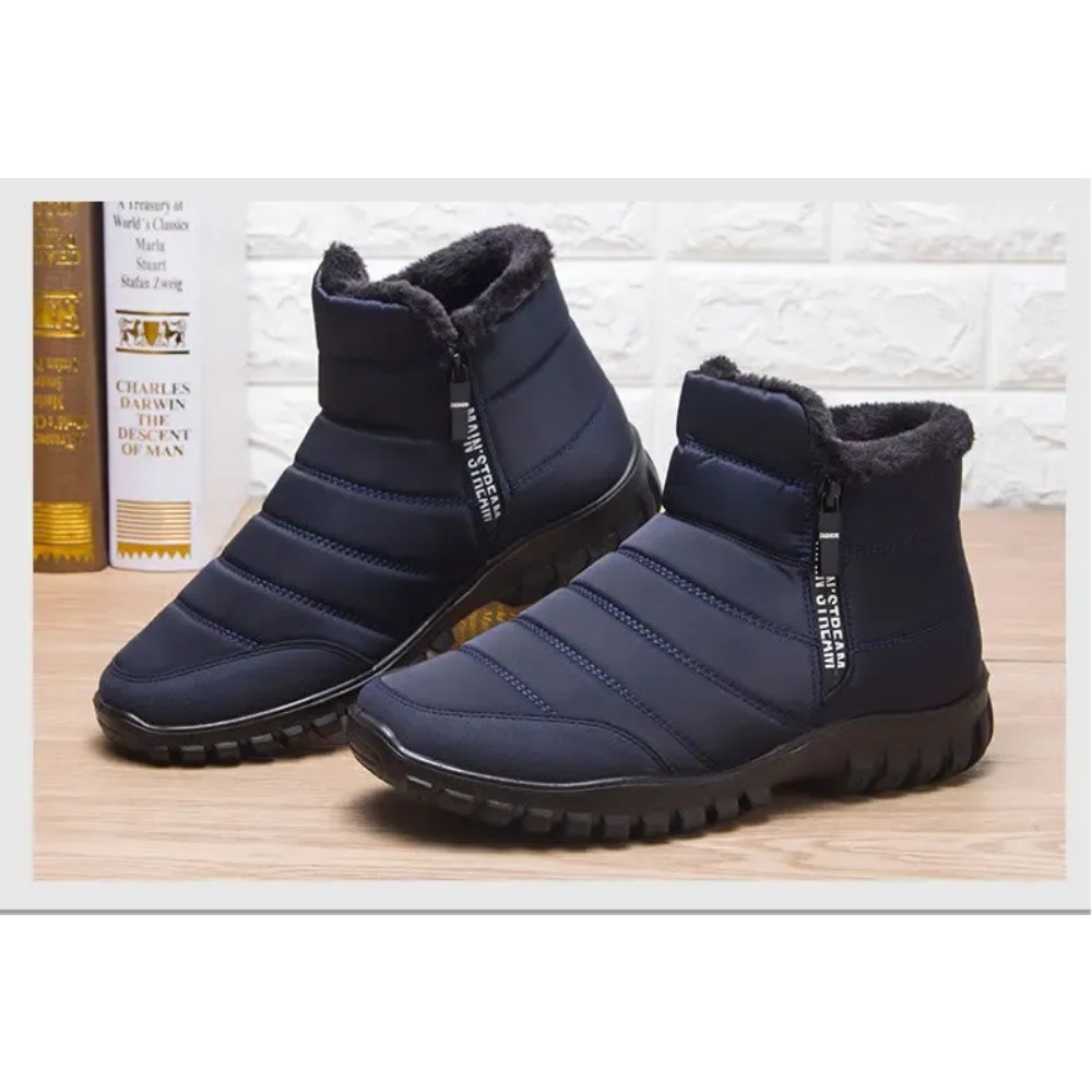 Winter Men Ankle Snow Boots Waterproof Non Slip Shoes for Men Casual Keep Warm Plush Plus Size Couple Footwear Chaussure Homme