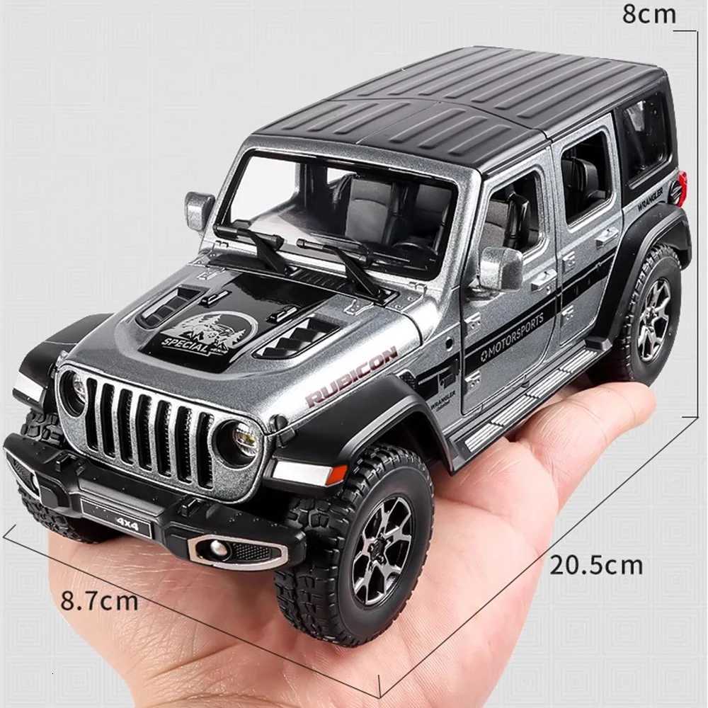 122 Wrangler Rubicon Suzuki Hustler Alloy Toys Diecast Model Car Doors Opened Sound Light Pull Back Vehice Friend Birthday GiftT251023