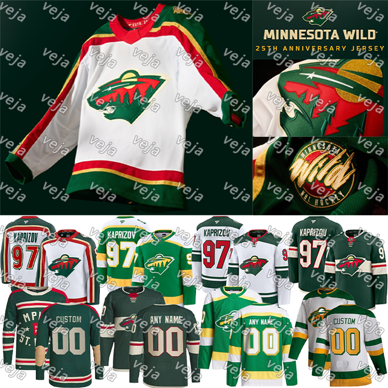 Minnesota city Wilds jersey #97 Kaprizov A #12 Boldy #7 Faber A #36 Zuccarello #29 Fleury #23 Rossi #14 Eriksson Ek hockey jersey