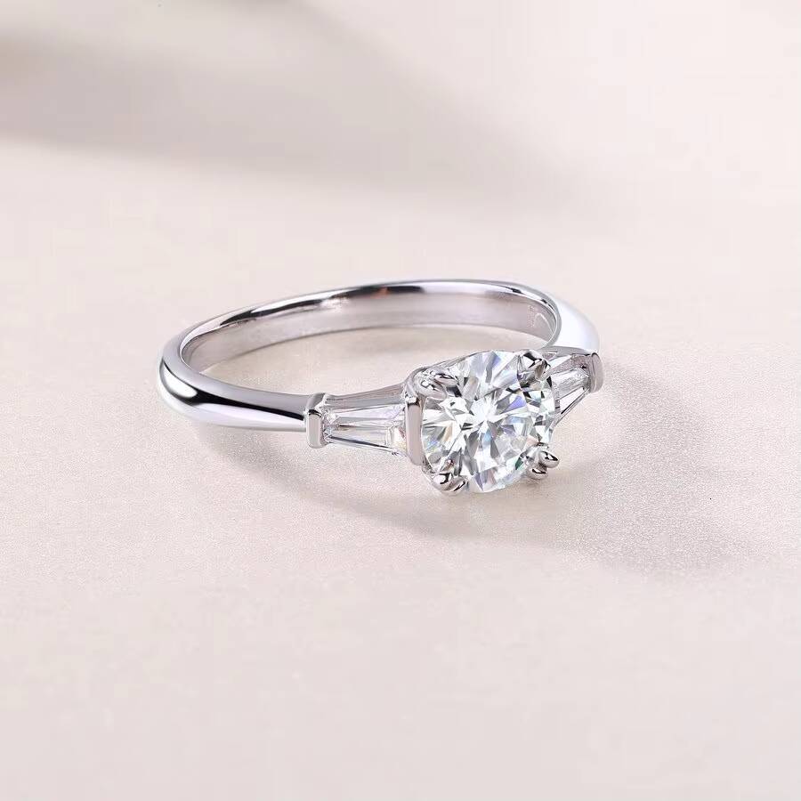 12937 Moissanite Ring for Women Diamond Engagement Proposal Wedding Gift Sterling Silver S925 Female Ring