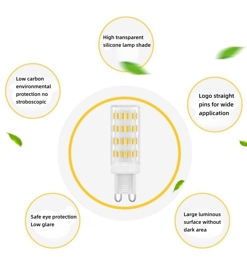 G9 LED Corn Bulb, 88-Bead 15W Ceramic 220V, Warm/Cool/Natural White for Bedroom Lighting--G9 corn lamp with 88 LED beads