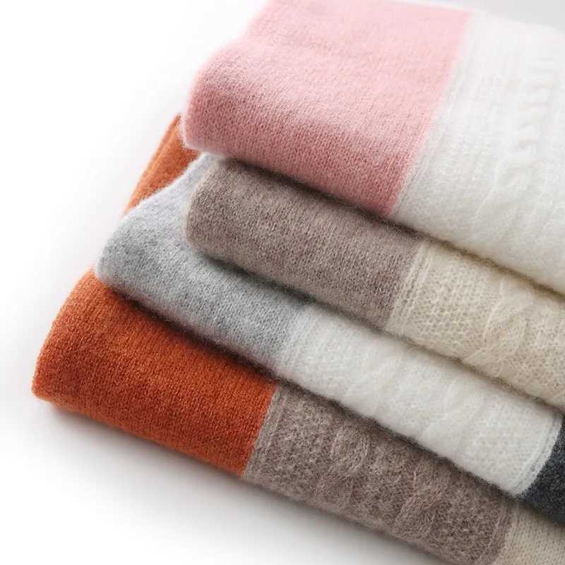 Autumn and Winter New 100 Cashmere Scarf Womens Extra Long Warm Neck Protection Versatile Color Contrast Three Color Scarf J251113