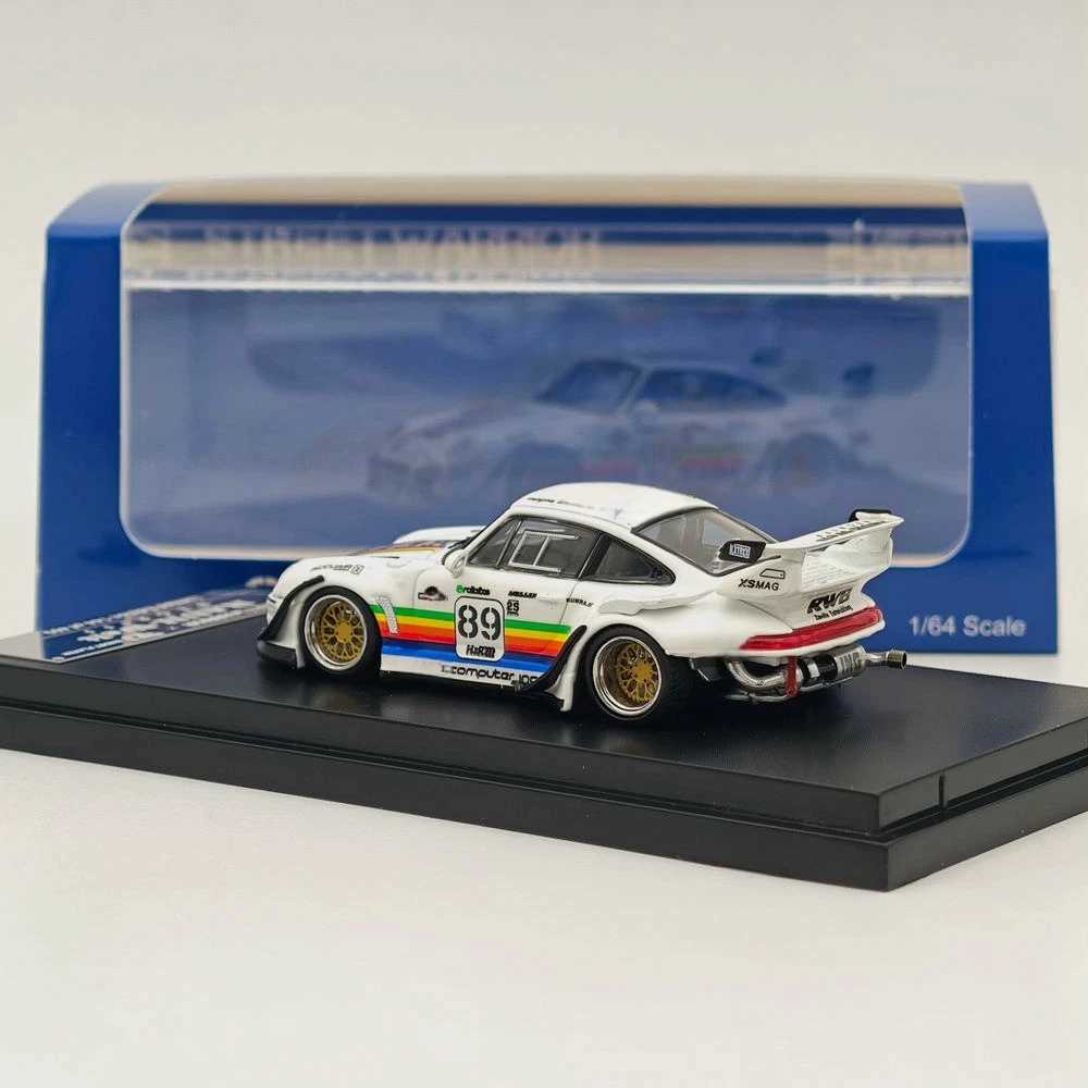 SW 164 Scale RWB 993 911 RAUHWelt Heavenly 89 Short Wing Racing Sports Model Diecast Model Car Miniature Collection Auto GiftT251023