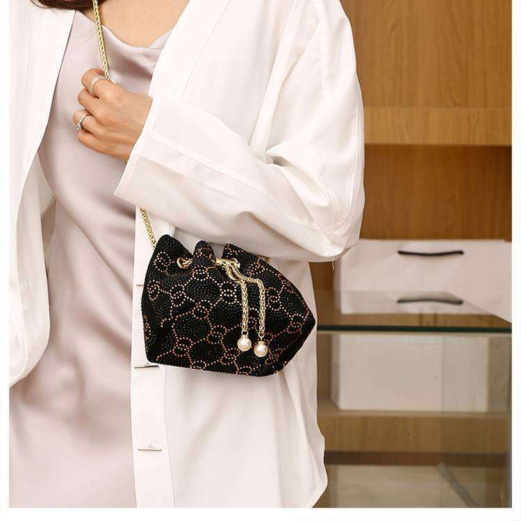 New Women's Bag: Elegant And High-End Solid Color Sequin Crossbody Shoulder Handbag, Evening Bag