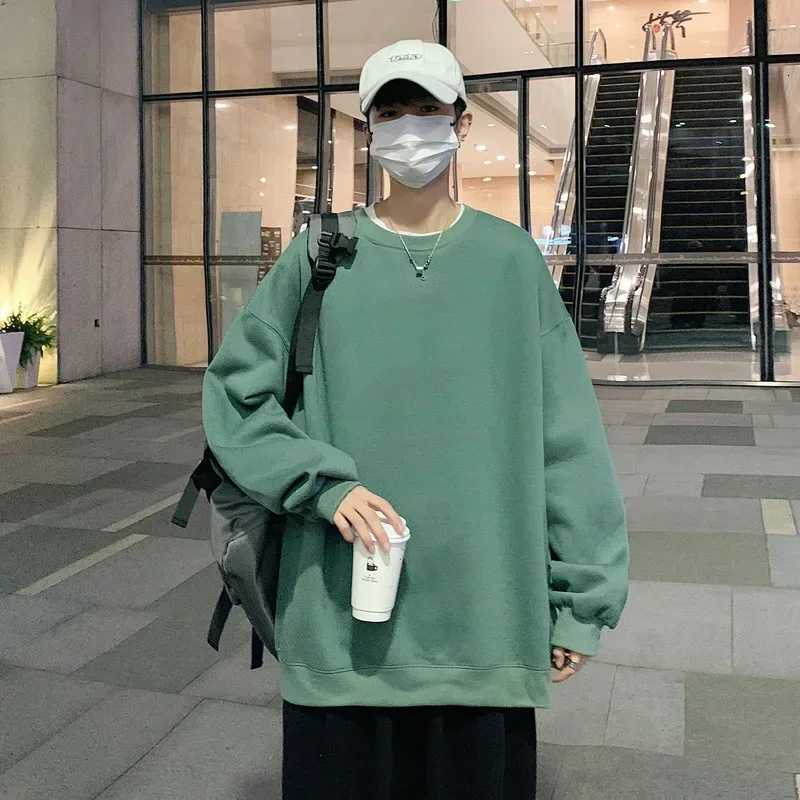 Mens Oversized Hoodie White 5XL Harajuku Hoodies Oversize For Men Solid Man Casual Wear Hoody Fashion Male SweatshirtT251023