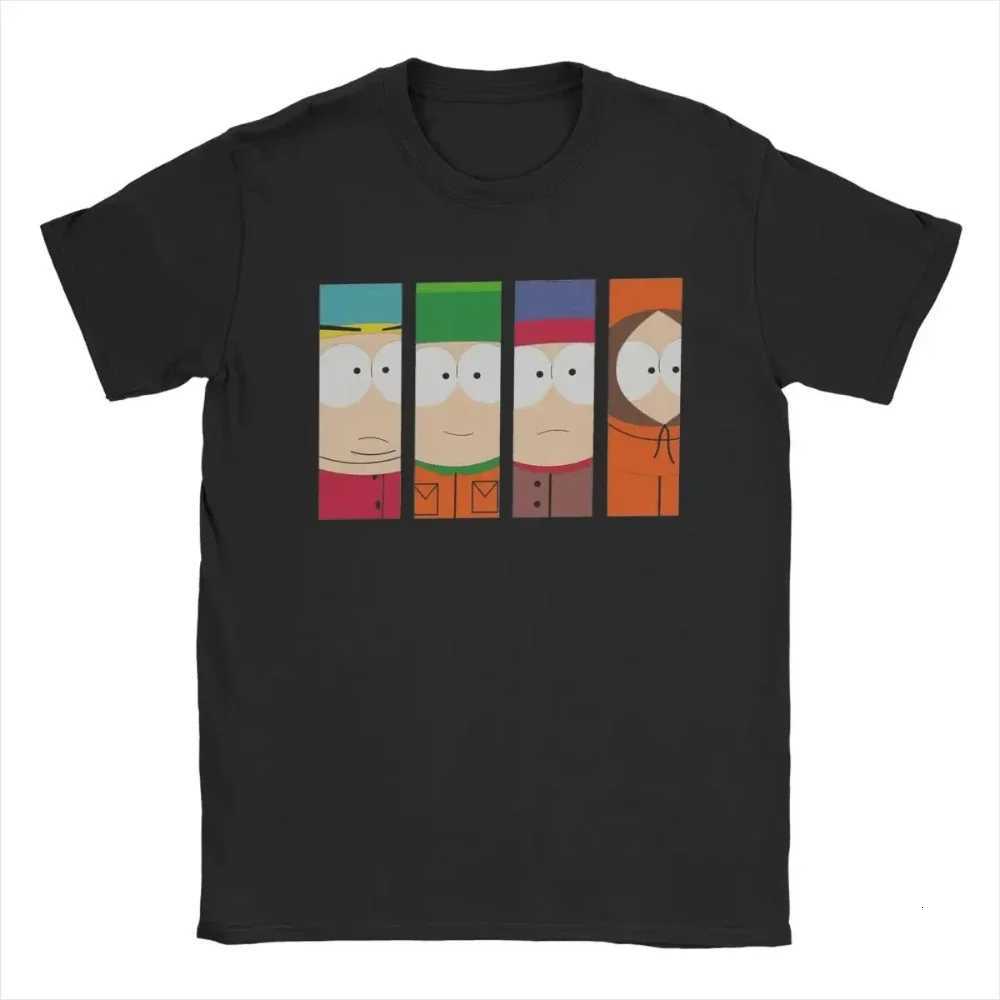 Crazy South Park Tshirts Men Women Funny Cartoon Cute Comic Summer Cotton Casual Short Sleeve Round Neck Clothing Loose TopsXJ251023