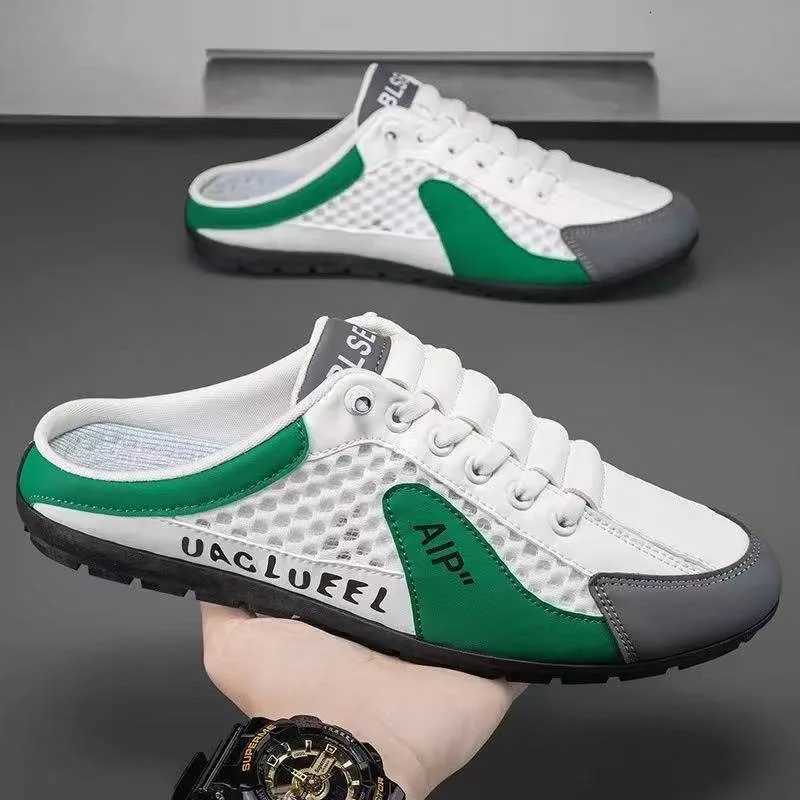 2025 Summer New Half Carrier Mens Shoes Soft Sole Casual Comfortable Sneakers Mens Slipon Beanie Shoes sneakers for men Z251022