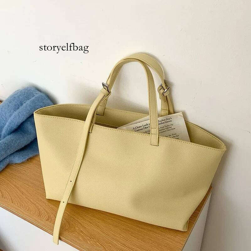 Soft Tote Bag PU Leather Shoulder Bags for Women NEW Handbags Large Shopper Purses