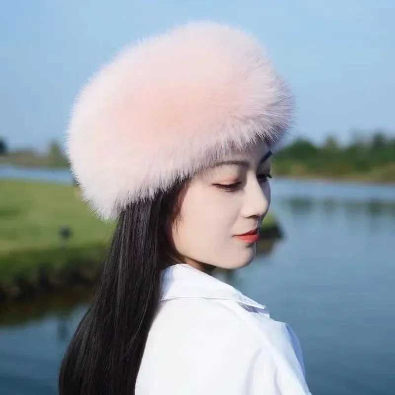 Warm Outdoor Girl Earmuff Women Winter Hats Faux Fur Headband Fluffy Russian Caps Fur Faux Bomber Cap BeaniesXJ251023