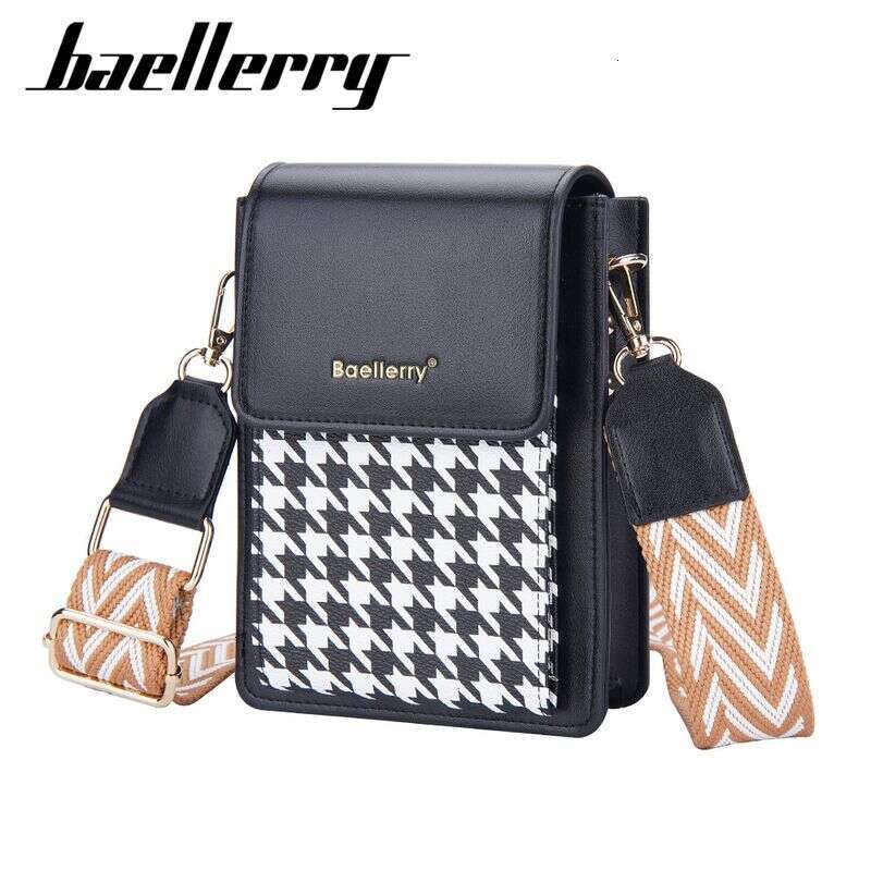 Shoulder Bags For Women New Fashion Plaid Contrasting Color Suction Buckle Mobile Phone Stylish And Versatile Crossbody Bag