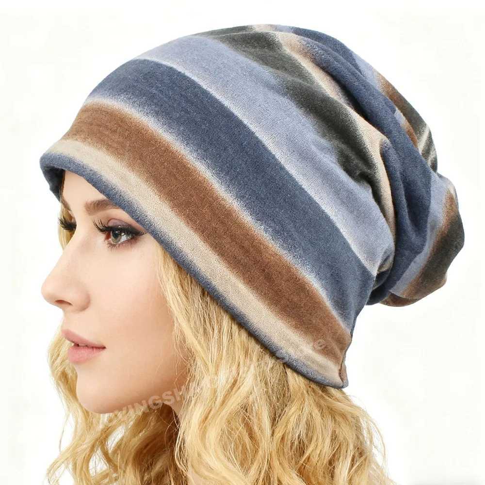 Unisex Autumn Spring Dualuse Skullies Beanies Soft Warm Chemo Hats for Ladies Thin Girl Scarf Loss Alopecia Feminino M91204XJ251023