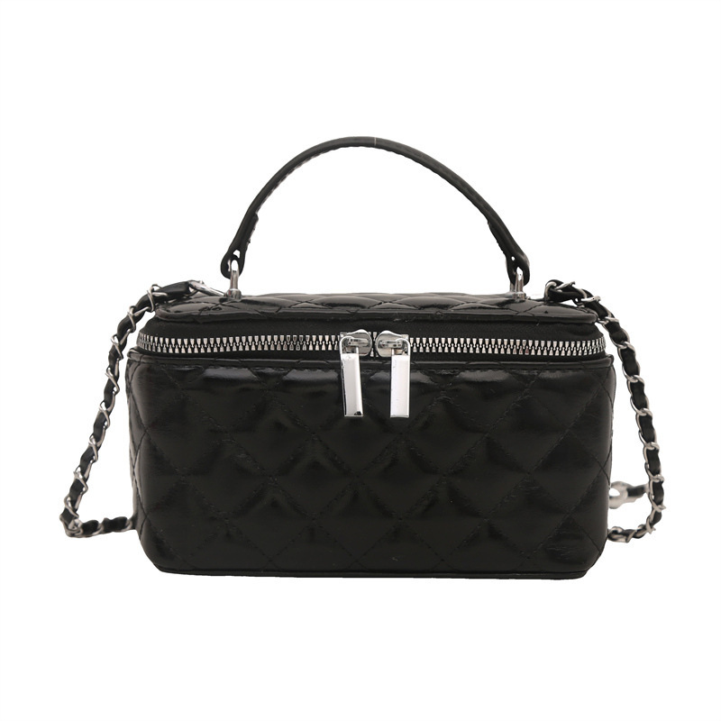 Luxury Brand Designer Bag New Women's Handbag Small Square Bag Personality Stylish Makeup Box Bag High-Value Chain Quilted Crossbody Bag