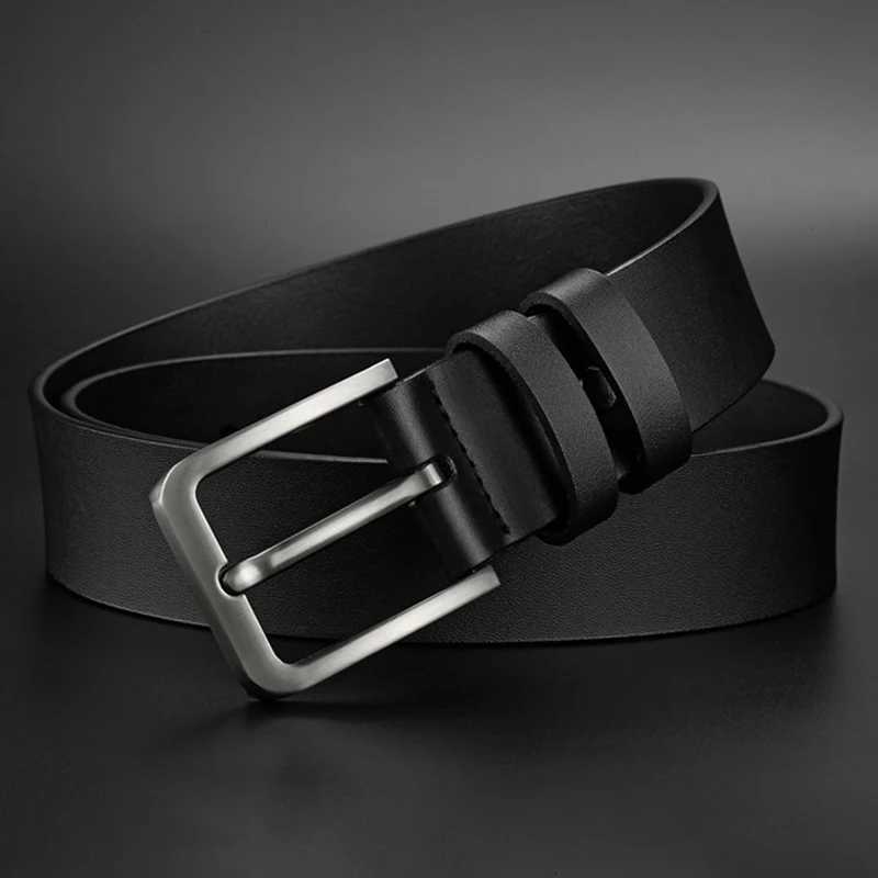 New Business Leisure Mens Belt Trend Alloy Square Buckle Belts Male Famous Brand Luxury Designer PU Leather Jeans Belts for MenXJ251023