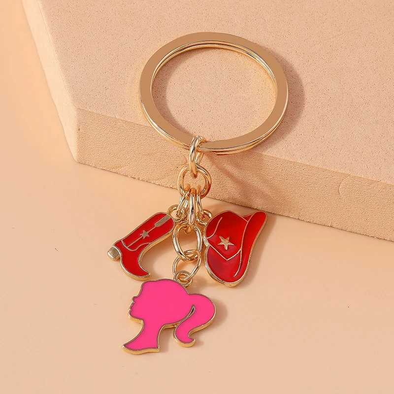 Fashion Women Hat Shoe Pendants Keychain for Car Key Handbag Purse Hanging Keyrings Accessories DIY Jewelry Gifts Z251023