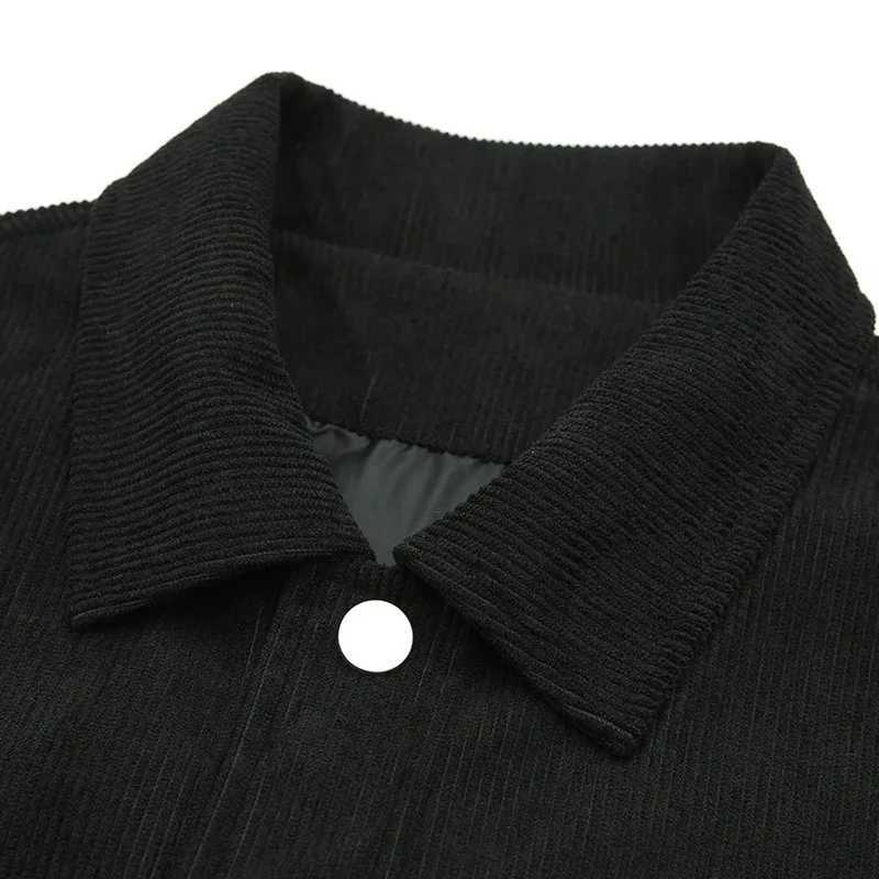 High Quality Corduroy Mens Jacket Outwear Spring Autumn New Men Lapel Coat Simple Causal Comfy Tops Breathable Loose Cardigan W251023