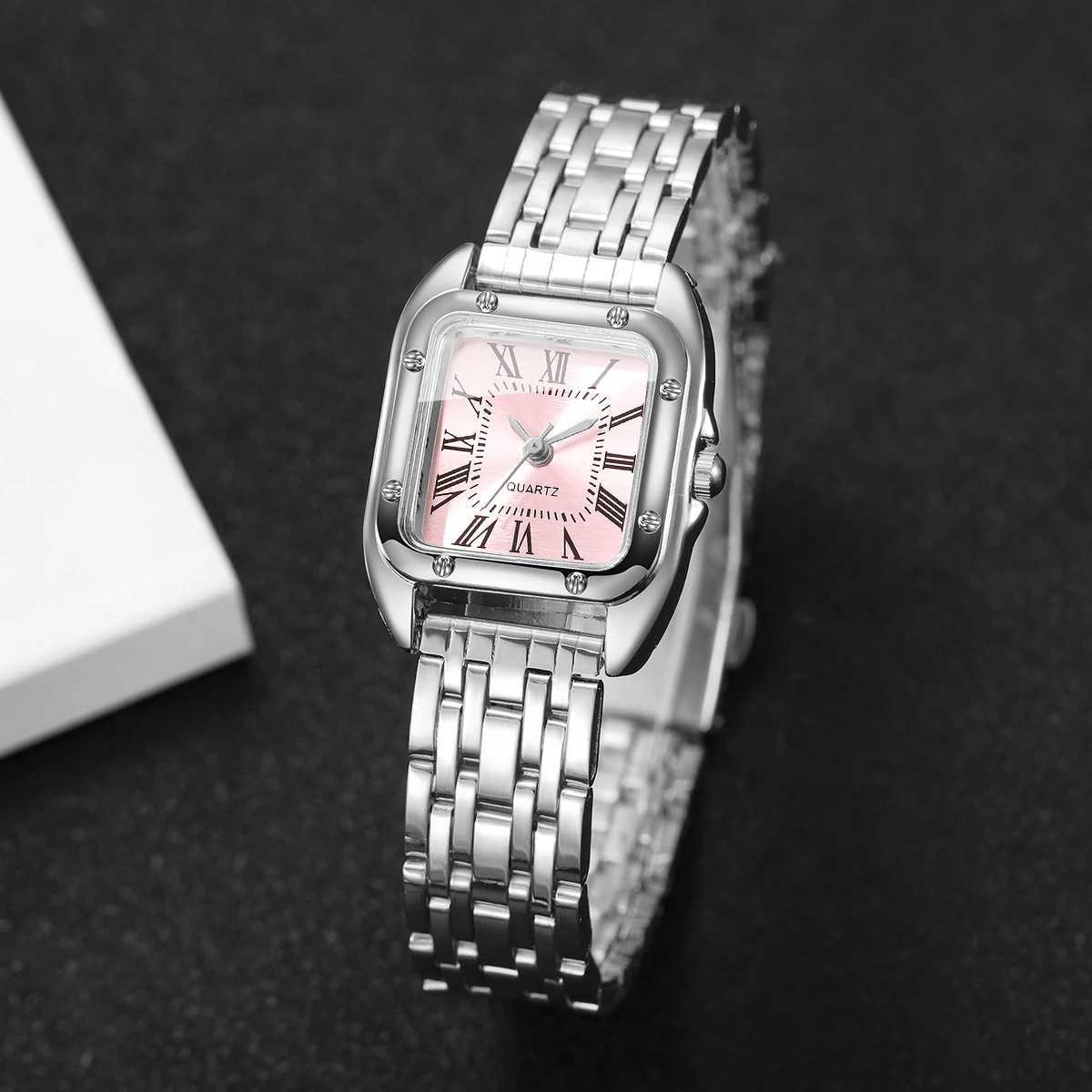 Fashion Roma Dial Women Quartz Watch Ladies Square Wristwatch Reloj Mujer Girls Clock Gift Without BoxL251023