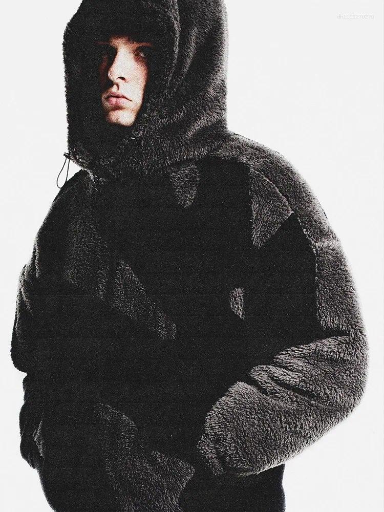 Designer Men's Jackets Autumn And Winter Y2K Men's Thick Coat Furry Warm Simple Not Monotonous In Daily Life Cardigan Zipper Jackets Couple 