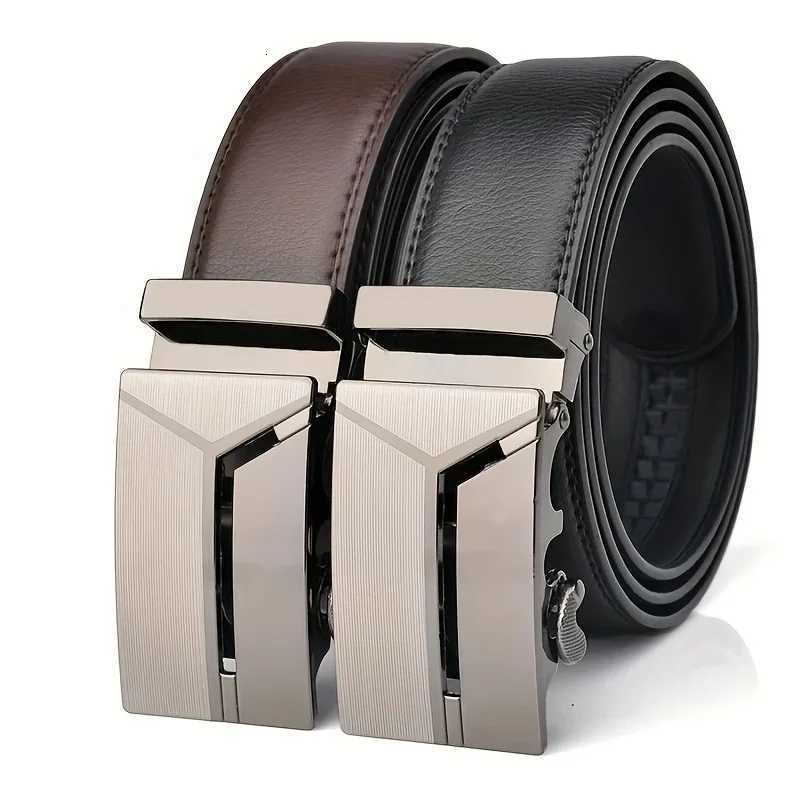 Fashionable Business Mens Authentic Luxury Brand Belts Automatic Buckle Waistband Leather Soft Belt with Casual Pants JeansXJ251023