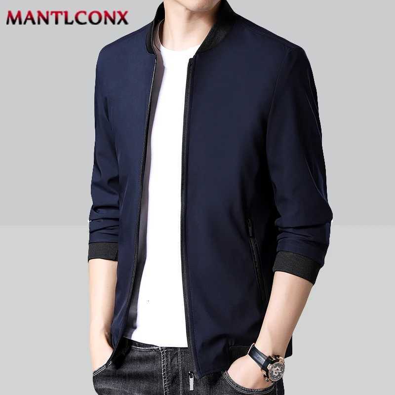 Thin Slim Fit Casual Baseball Jackets for Men Quality Spring New Mens Jacket Man Office Dress Coat Autumn Mens Clothing L3XL W251023