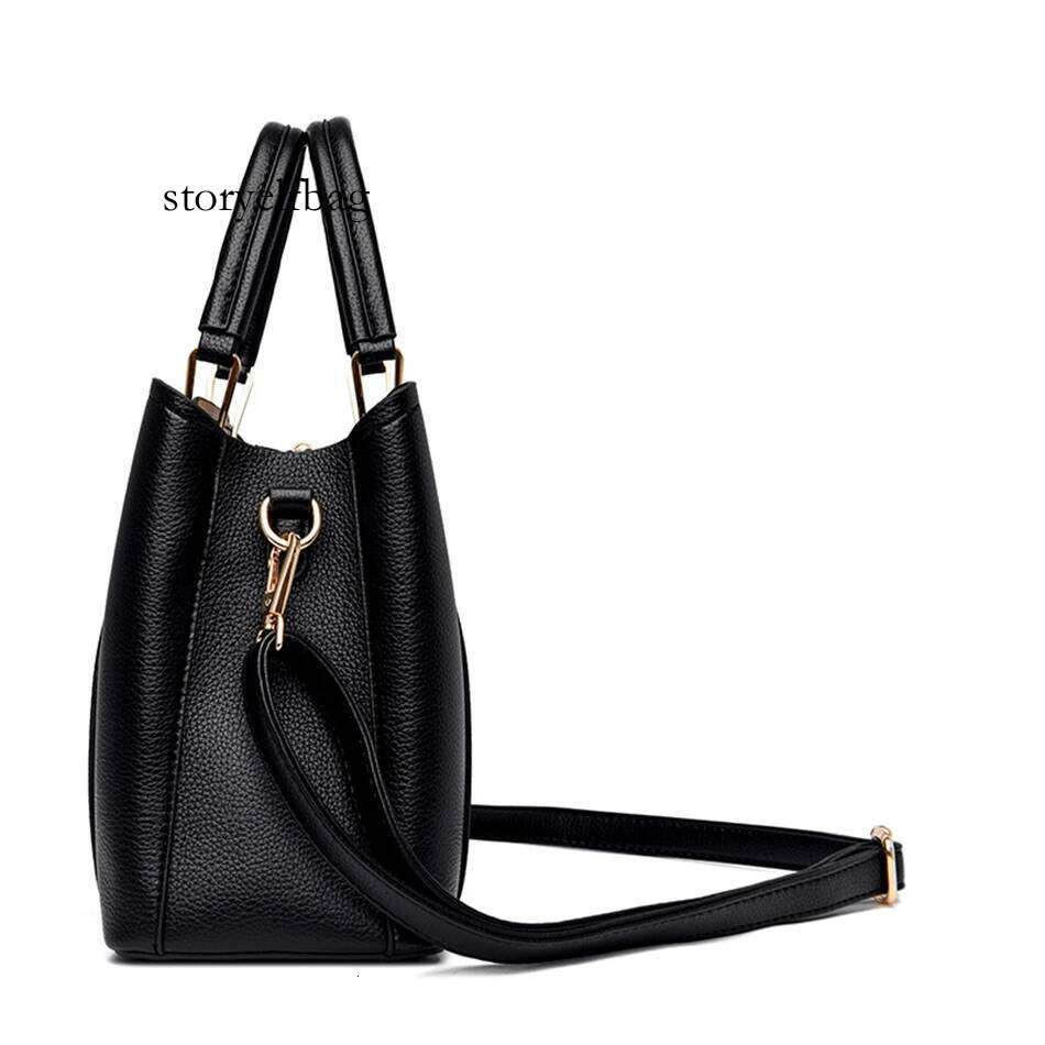 Soft Leather Handbags Women Bags Designer 3 Layers Shoulder Crossbody Sac Ladies Large Capacity Shopping Messenger Tote