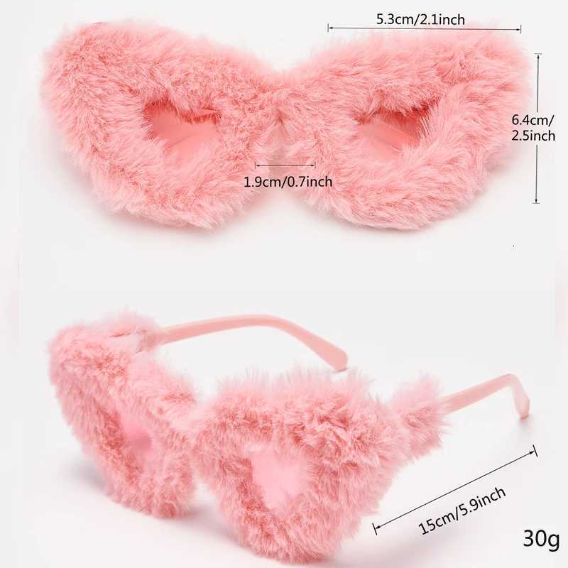Trendy Cat Eye Sunglasses Women Men Soft Fur Velvet Kardashan Sun Glasses Ladies UV400 Shades Punk Handmade Eyewear For PartyW251023