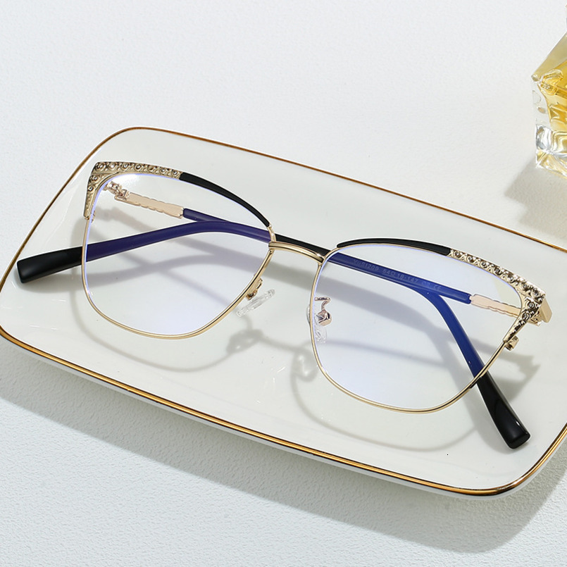2024 New Fashion Metal with Prescription Glasses Optical Unisex Plain Universal Eyeglass Frame